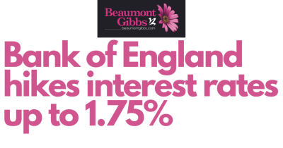 Biggest increase since 1995 - Bank of England hikes interest rates up to 1.75%
