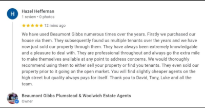 ANOTHER FANTASTIC 5 STAR REVIEW FROM A VERY SATISFIED CUSTOMER!