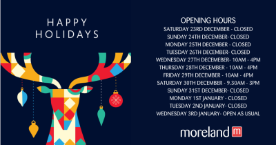 HAPPY HOLIDAYS TO YOU AND YOUR FAMILY FROM THE MORELAND TEAM 😀🥳.