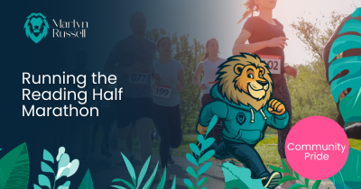 Alex Russell, is Running the Reading Half Marathon in a Lion Suit for Cowshed!