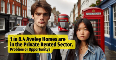 1 in 8.4 Aveley Homes are in the Private Rented Sector: