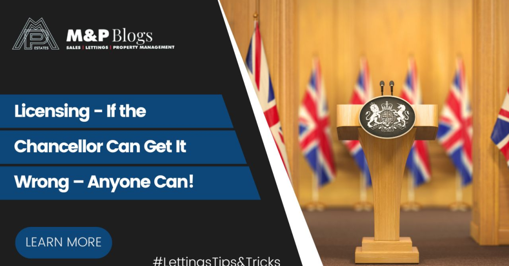 Licensing  - If the Chancellor Can Get It Wrong – Anyone Can!