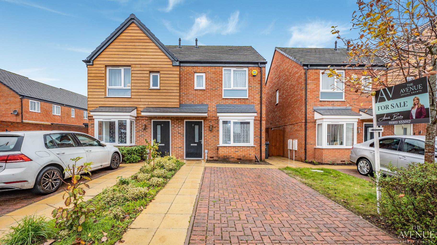 A modern two-bedroom home in a cul-de-sac with driveway, enclosed rear garden and no onward chain.