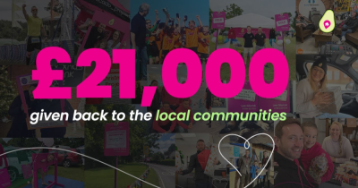 In 2022 we gave back  £21,000 to our local communities