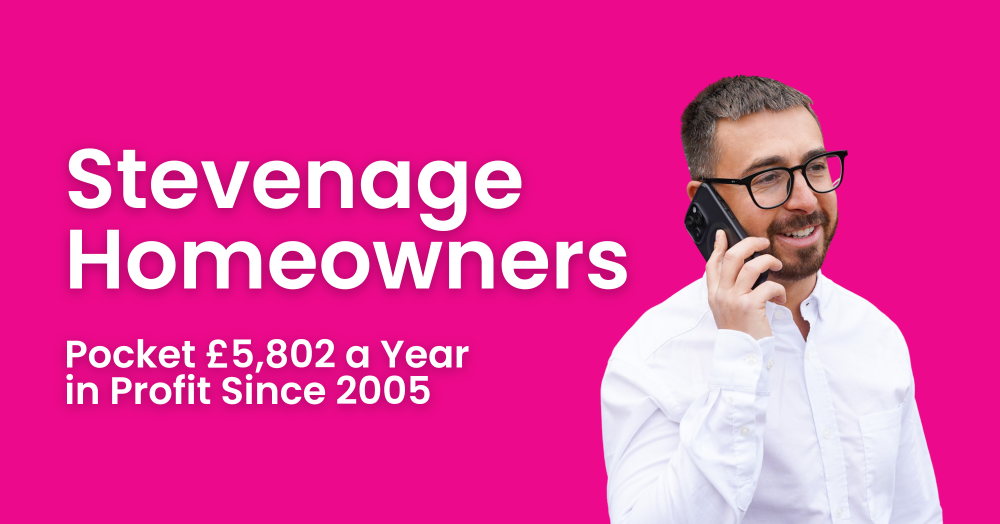 Stevenage Homeowners Pocket £5,802 a Year in Profit Since 2005