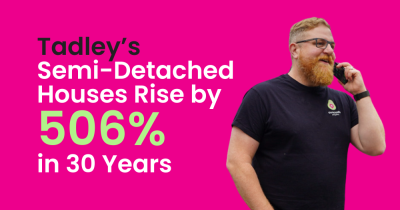 Tadley's Semi-Detached Houses Rise by 506% in 30 Years
