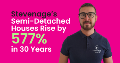 Stevenage's Semi-Detached Houses Rise by 577% in 30 Years