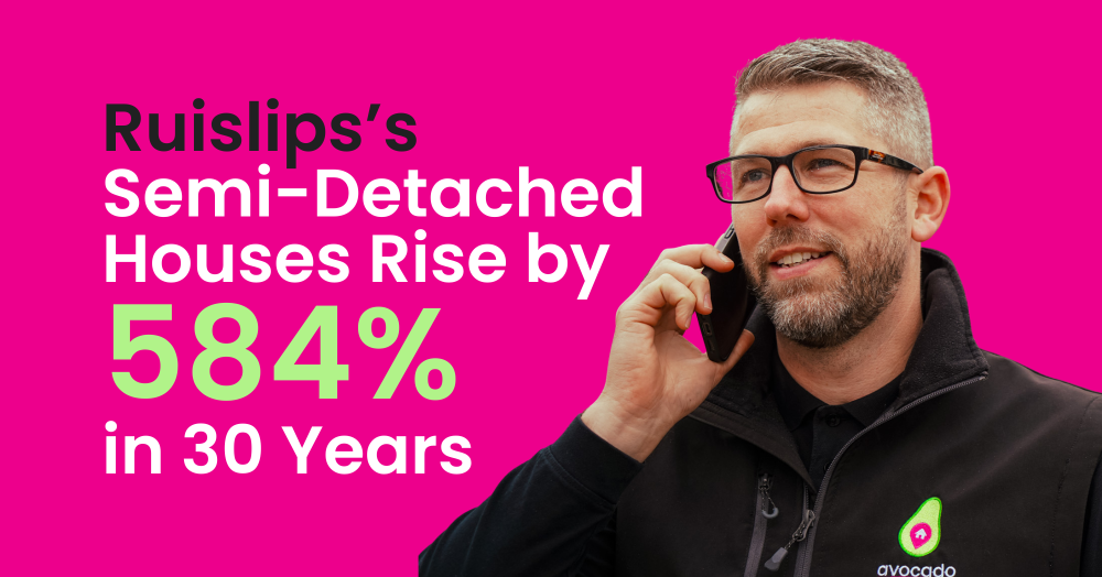 Ruislip's Semi-Detached Houses Rise by 584% in 30 Years