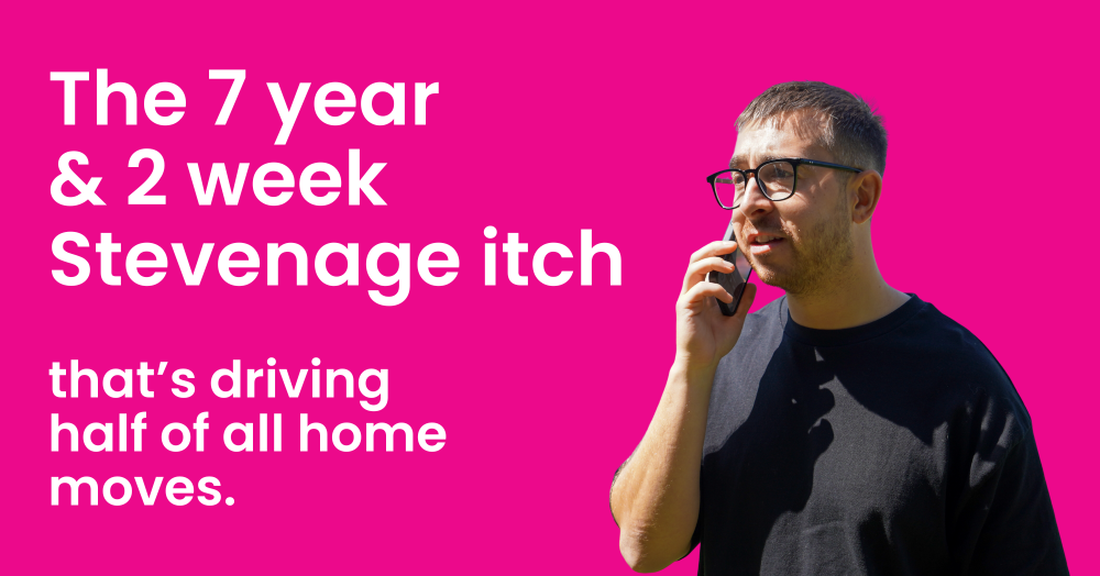 The 7 Year & 2 Week Stevenage Itch That’s Driving Half of All Home Moves.