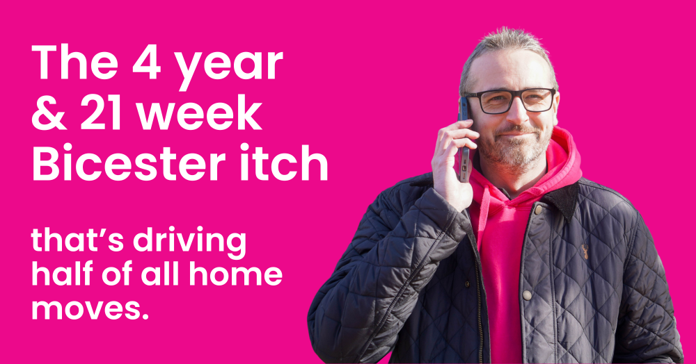The 4 Year & 21 Week Bicester Itch That’s Driving Half of All Home Moves.