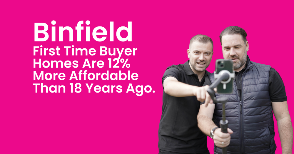 Binfield FTB Homes Are 12% More Affordable Than 18 Years Ago.