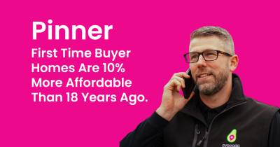Pinner FTB Homes Are 10% More Affordable Than 18 Years Ago.