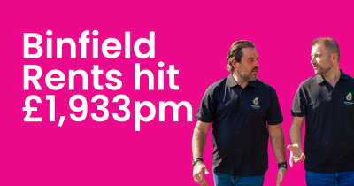 Binfield Rents At £1,933 Per Month
