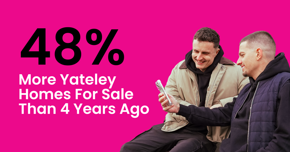 48% More Yateley Homes For Sale Than 4 Years Ago