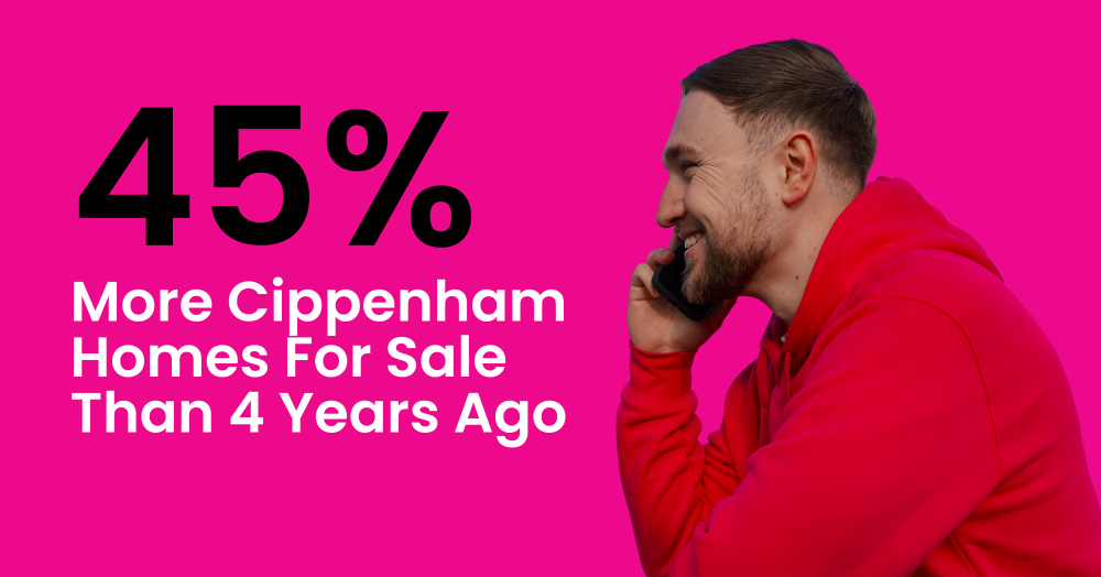 45% More Cippenham Homes For Sale Than 4 Years Ago