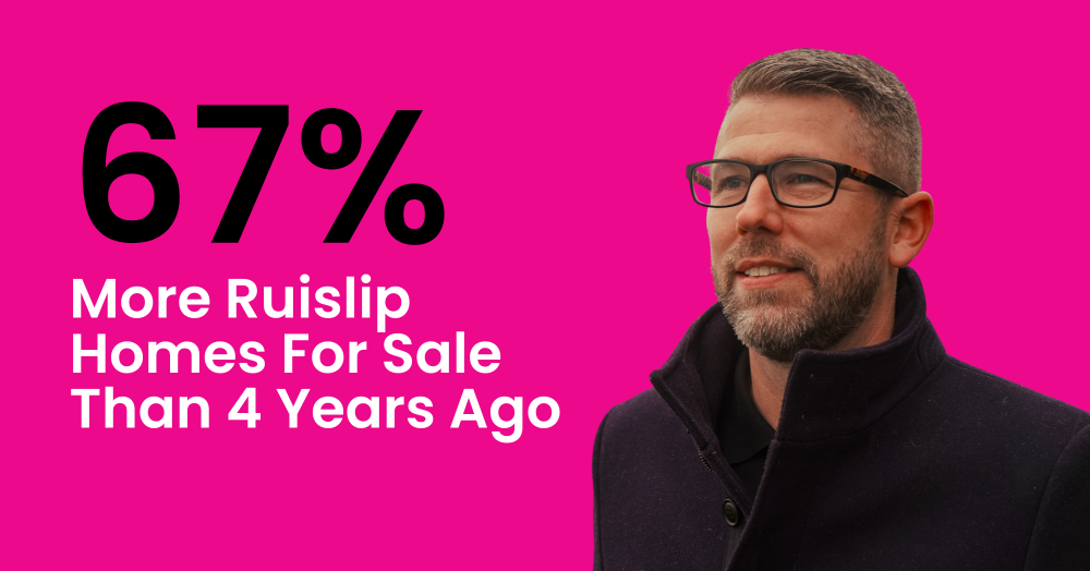 67% More Ruislip Homes For Sale Than 4 Years Ago