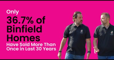 Only 36.7% of Binfield Homes Have Sold More Than Once in Last 30 years