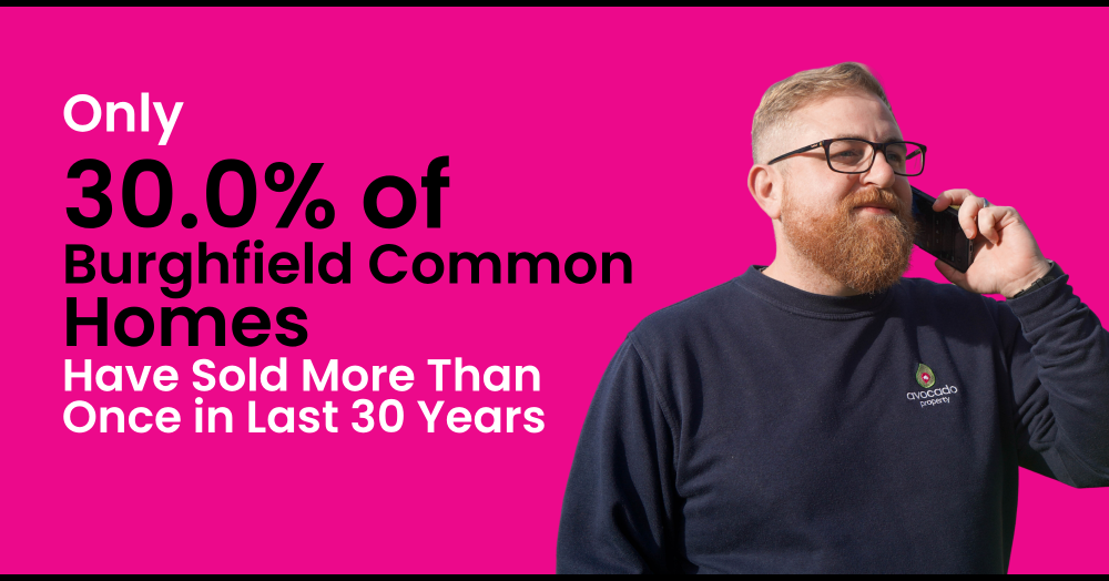 Only 30.0% of Burghfield Common Homes Have Sold More Than Once in Last 30 years