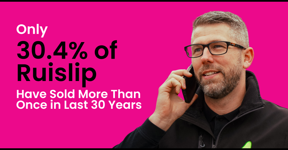 Only 30.4% of Ruislip Homes Have Sold More Than Once in Last 30 years