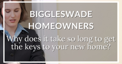 Why does it take 124 days to get the keys when you buy a Biggleswade house?