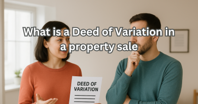What is a Deed of Variation in a Property Sale?