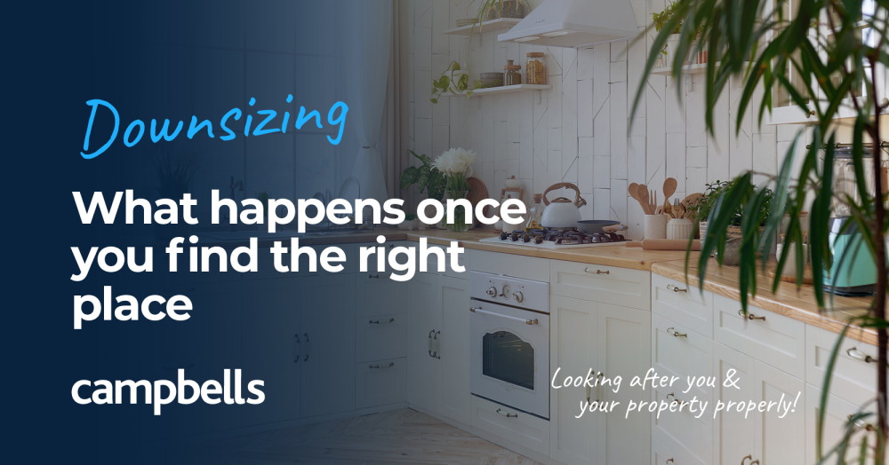 Downsizing: What happens once you find the right place