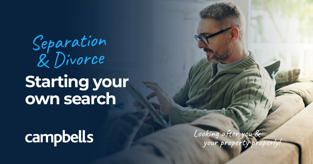 Separation & Divorce: Starting your own search