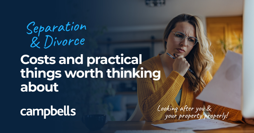 Separation & Divorce: Costs and things worth thinking about
