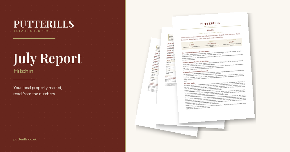 Hitchin Property Market Report, July 2026