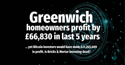 Greenwich homeowners profit by £66,830 in last 5 years…