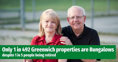 Only 1 in 492 Greenwich properties are bungalows, despite an ageing population. Why?
