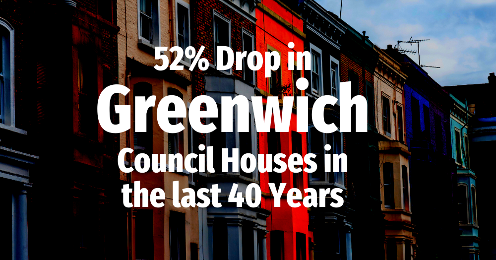 52% Drop in Greenwich Council Houses in the Last 40 Years
