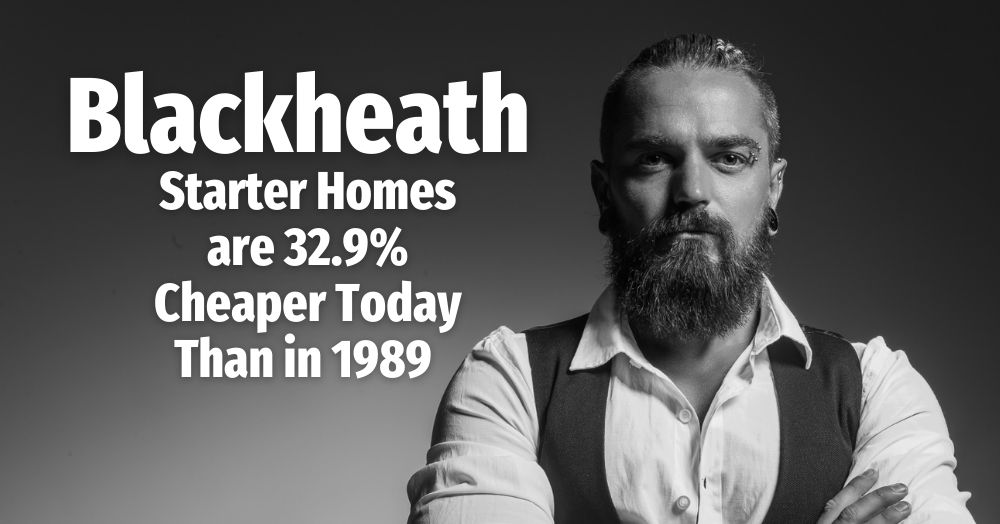 Blackheath Starter Homes are 32.9% Cheaper Today Than in 1989