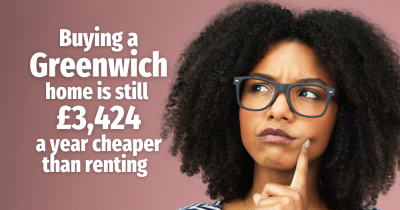 Buying a Greenwich Home is Still £3,424 a Year Cheaper Than Renting