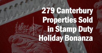 279 Canterbury Properties Sold in Stamp Duty Holiday Bonanza !!