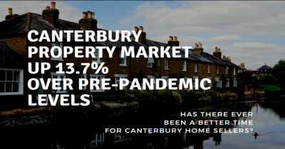 THE CANTERBURY PROPERTY MARKET IMPROVED BY 13.7% OVER PRE -PANDEMIC LEVELS