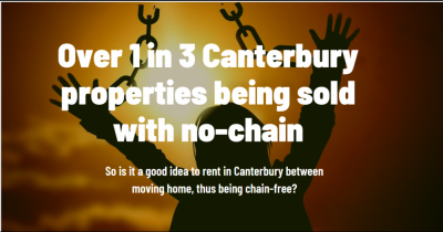 Over 1 in 3 Canterbury Properties Being Sold with No Chain