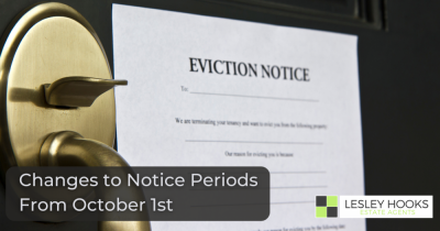 Landlord Update: Changes to notice periods from October 1st.