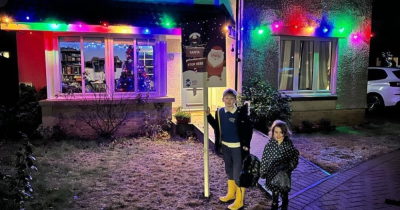 Our Santa Stop Here Boards go up all over Glasgow!