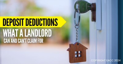 Deposit Deductions: What a Landlord Can and Can’t Claim for