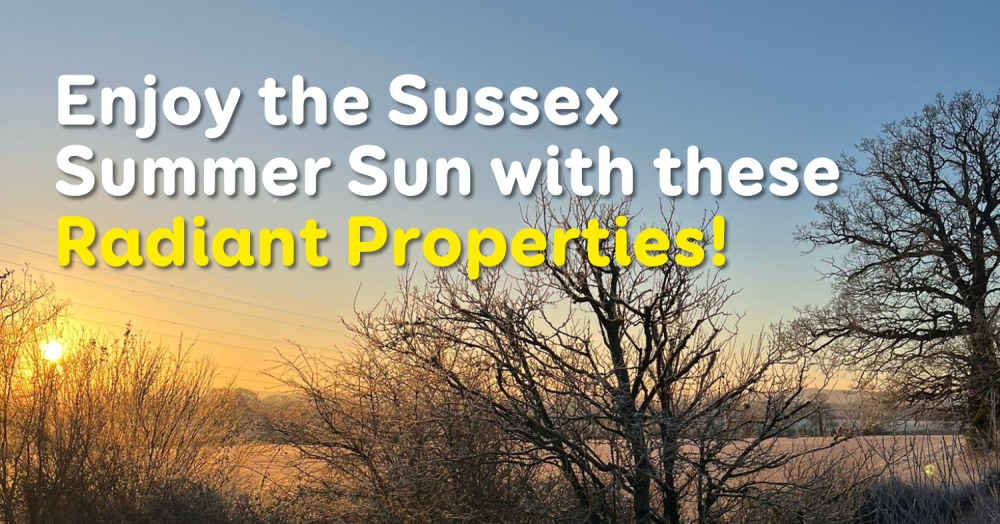 Enjoy the Sussex Summer Sun with these Radiant Properties!