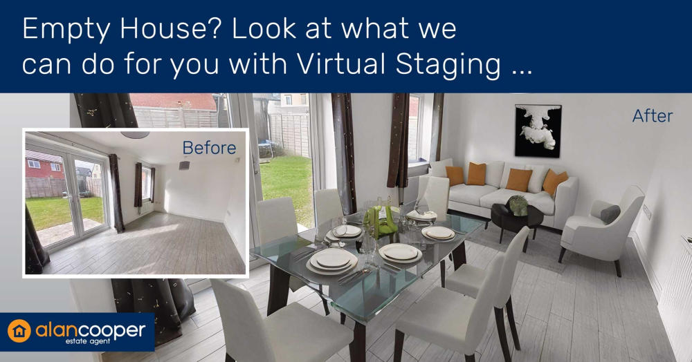 Selling an empty home?  Look what we can do for you with virtual staging.