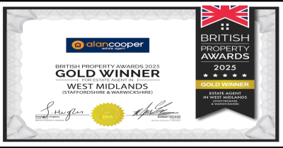 British Property Awards 2025 - Gold Winner for Estate Agent in the West Midlands
