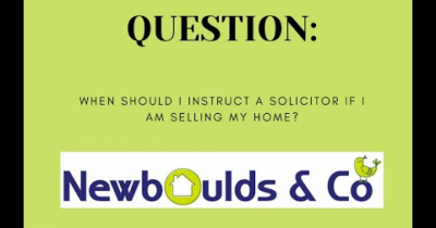 I'VE DECIDED TO SELL MY HOME, WHEN DO I NEED TO INSTRUCT A SOLICITOR?