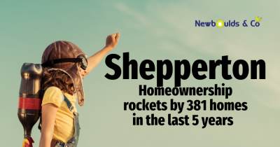 Shepperton Homeownership Rises by 381 Homes in the Last 5 Years