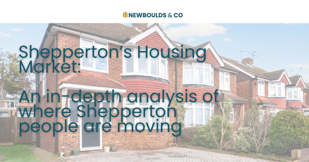 Shepperton's Housing Market: An in-depth analysis of where Shepperton people are moving.