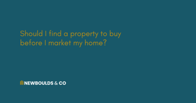 Should I find a property to buy before I market my home?