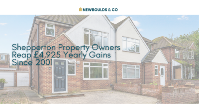 Shepperton Property Owners Reap £4,925 Yearly Gains Since 2001