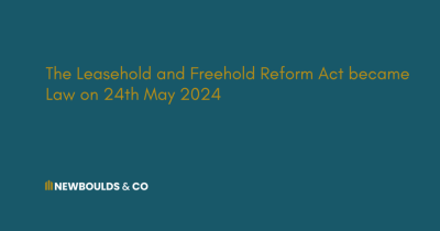 Leasehold reforms become law