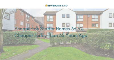 Shepperton Starter Homes 36.3% Cheaper Today Than 35 Years Ago